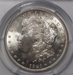 1921 MORGAN DOLLAR PCGS MS-64