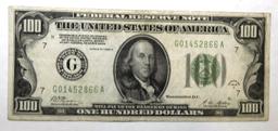 1928-A $100.00 FEDERAL NOTE AU