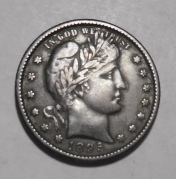 1895-O BARBER QUARTER XF-45