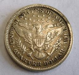 1896 BARBER QUARTER VF-35