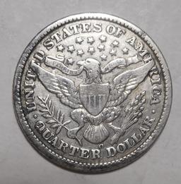 1898-O BARBER QUARTER VF-25