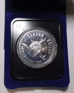 1975 CANADA CALGARY PROOF DOLLAR IN BOX