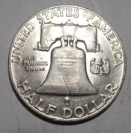 1952-D FRANKLIN HALF DOLLAR UNC