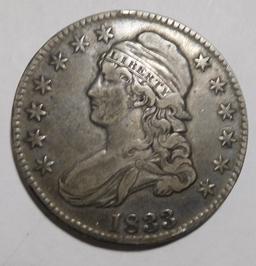 1833 BUST HALF DOLLAR XF