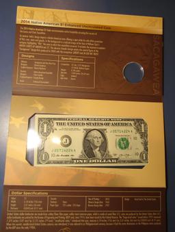2019 LEWIS & CLARK AMERICAN COIN & CURRENCY SET (COIN MISSING)