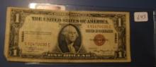 1935-A $1.00 HAWAII SILVER CERTIFICATE NOTE VF