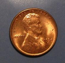 1934-D LINCOLN CENT CH BU RED