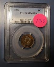 1906 INDIAN CENT NGC MS-63 BROWN