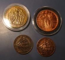 LOT OF FOUR MISC. TOKENS (4 PIECES)
