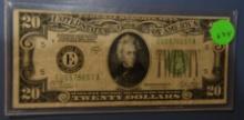 1928-B $20.00 RICHMOND FEDERAL RESERVE NOTE FINE