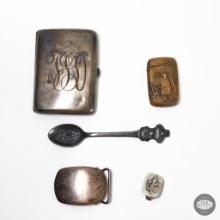 Assorted Antique Silver Pieces