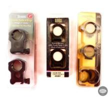 3 Sets Burris Optics 1 Inch Scope Rings