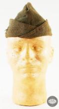 Unknown Canvas Weave Garrison Style Cap