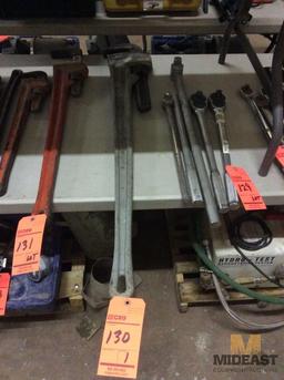 Ridgid 48 inch aluminium pipe wrench