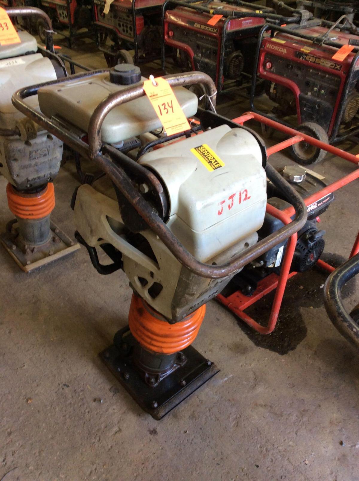 MultiQuip MTX60 jumping jack tamper with Honda GX100 motor, 418 hours