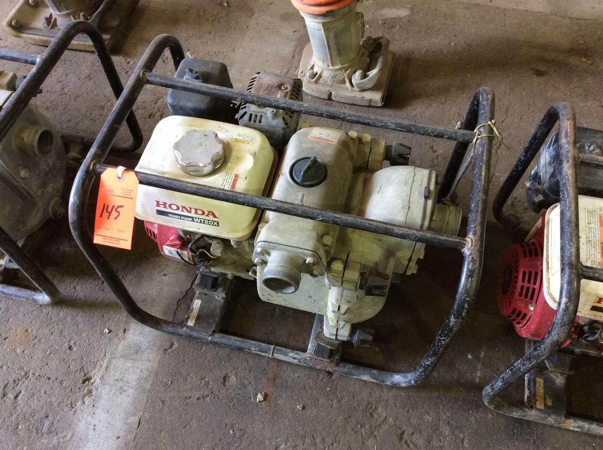 Honda WT20X portable water / trash pump, Honda GX160 motor, 2 1/4 in, 2 1/4 out