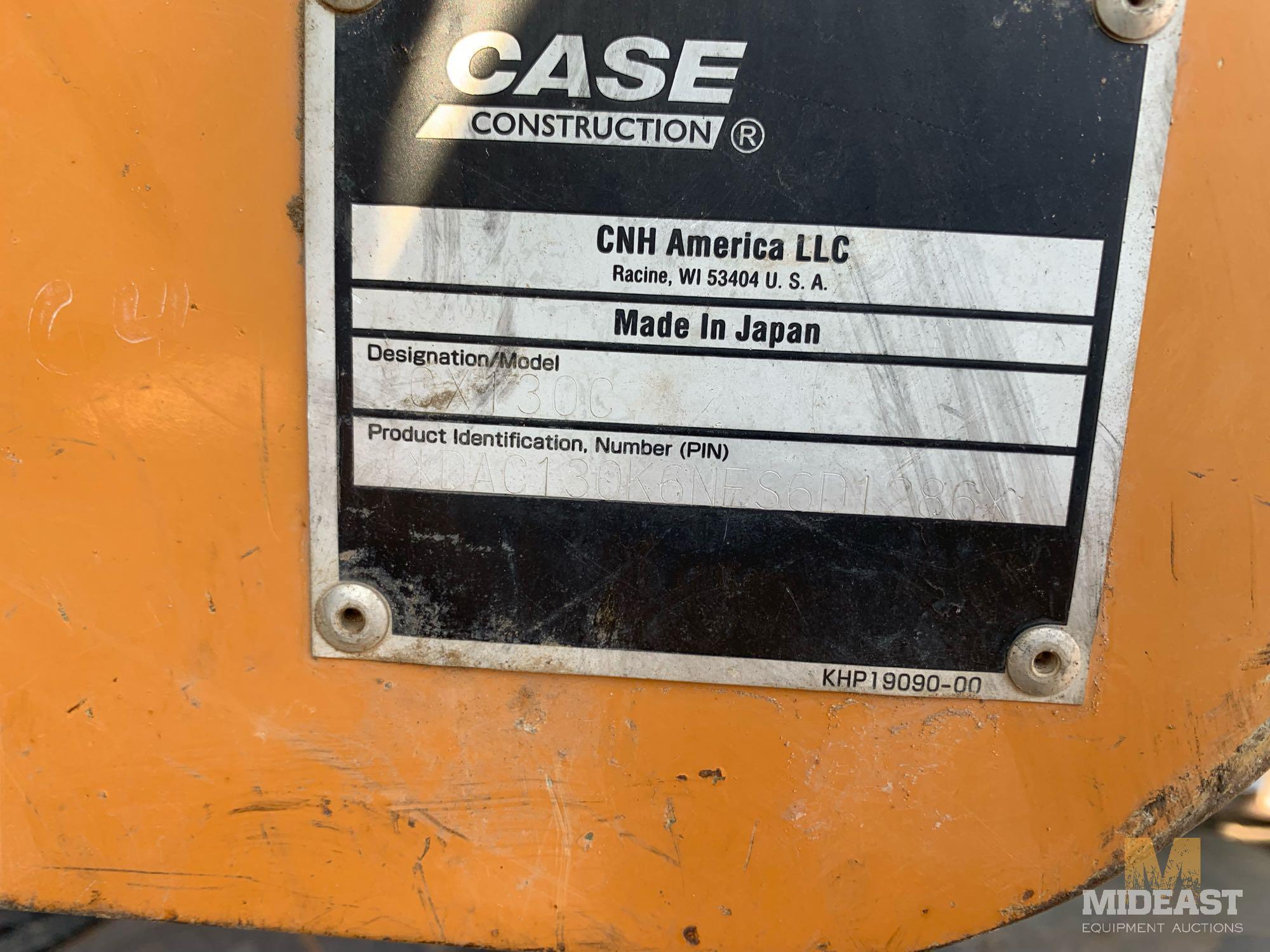 2016 CASE CX130C Excavator