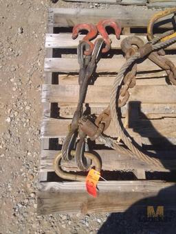 Skid Lot: (2) 2-Leg Wire Rope Lifting Bridles