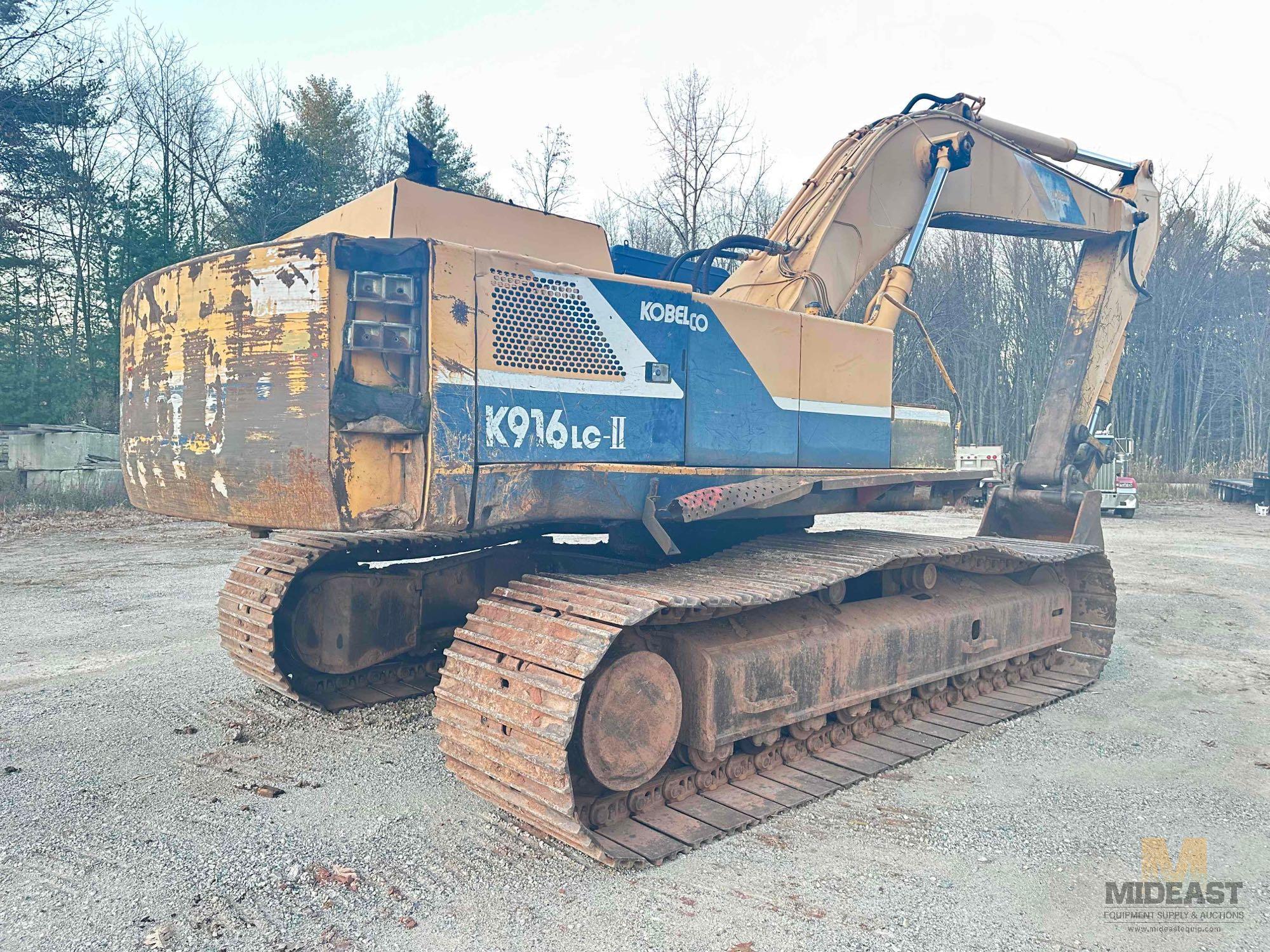 1989 Kobelco K916 LC II Excavator, s/n YS00367