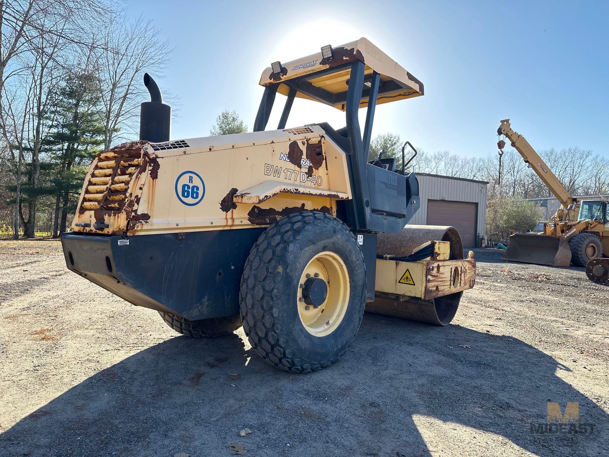 2008 Bomag BW177D-40 Smooth Drum Compactor 66"