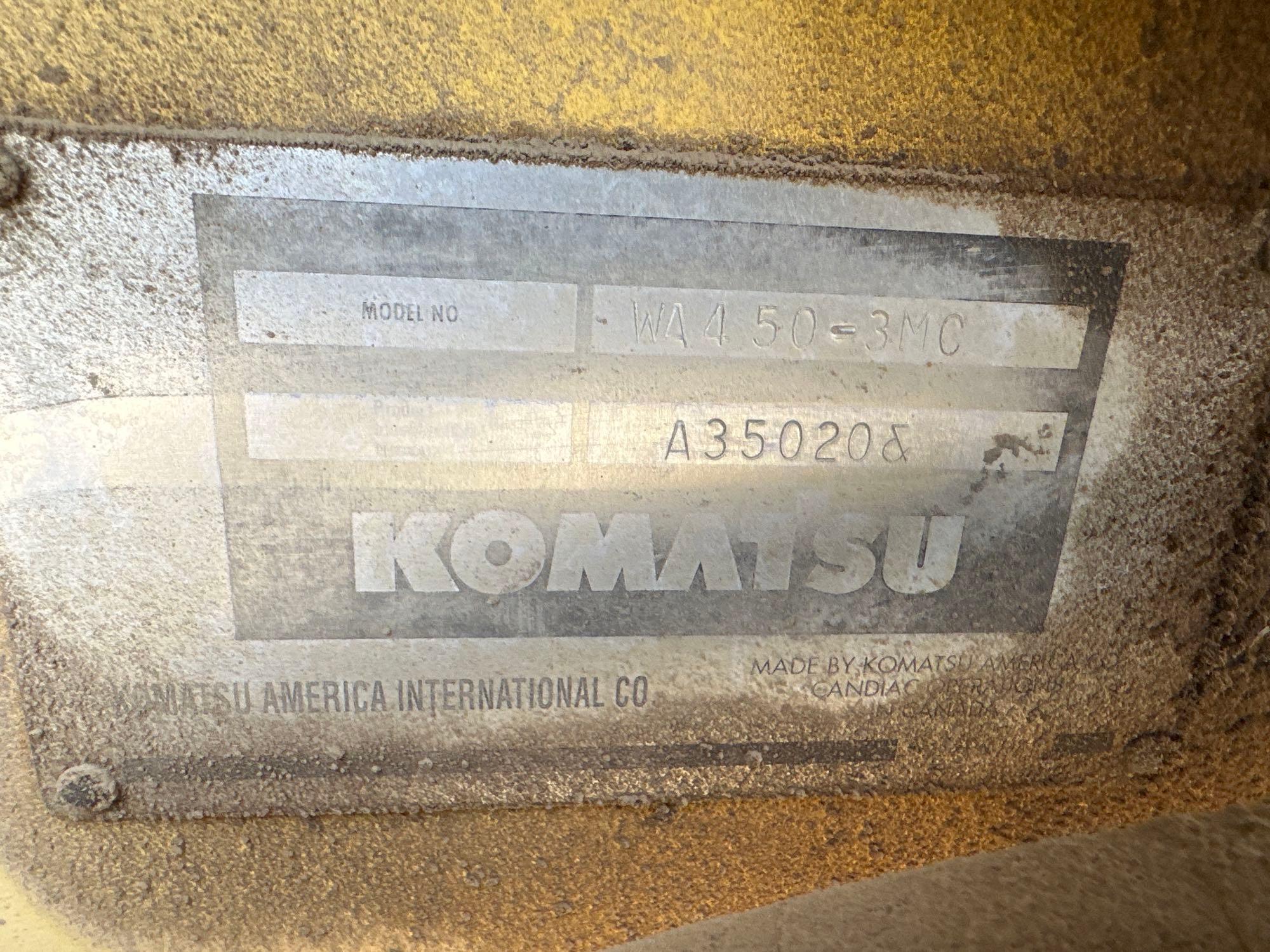 2001 Komatsu WA450-3MC Wheel Loader