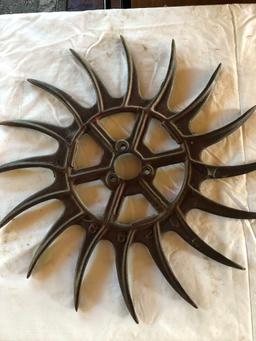 Rotary hoe spiked wheel 20"� across