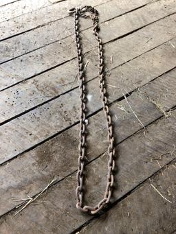 12 foot heavy duty log chain, needs one hook