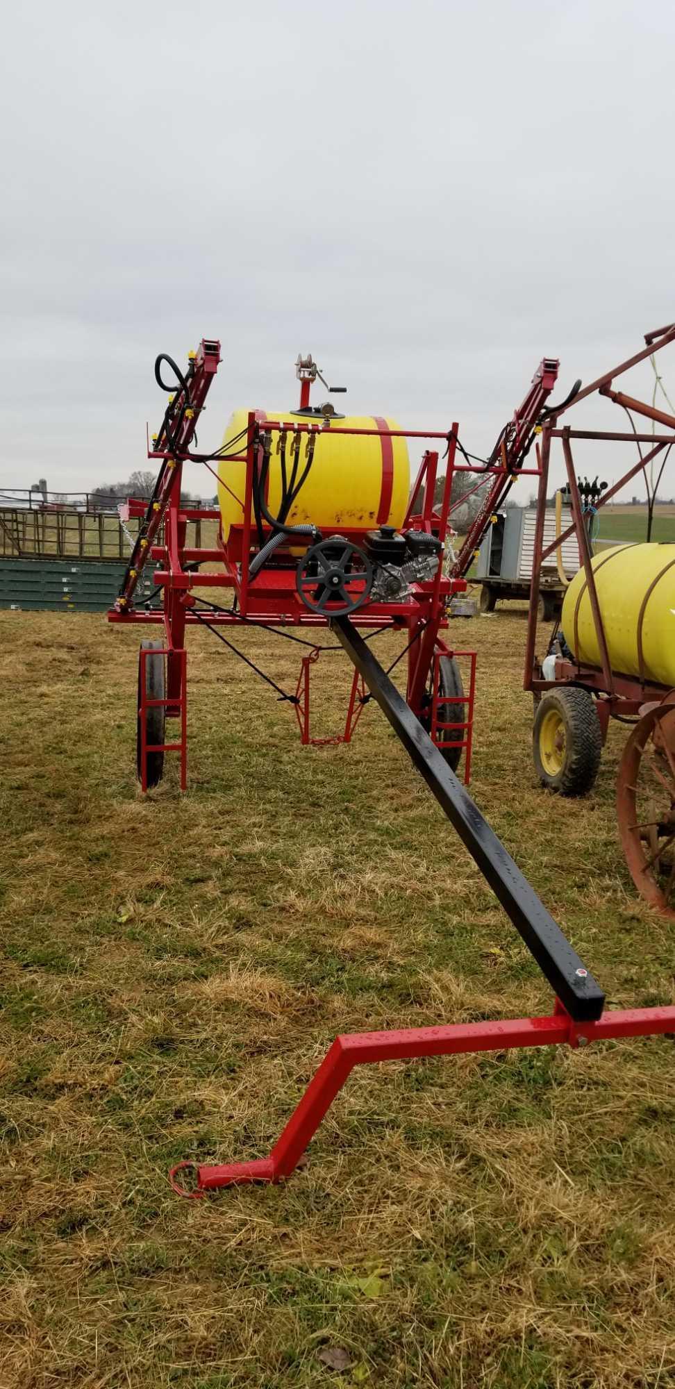 Fisher High Clearance Sprayer 36 Ft Boom 110 Gal. Tank W/ Robin Engine & High Pressure Pump