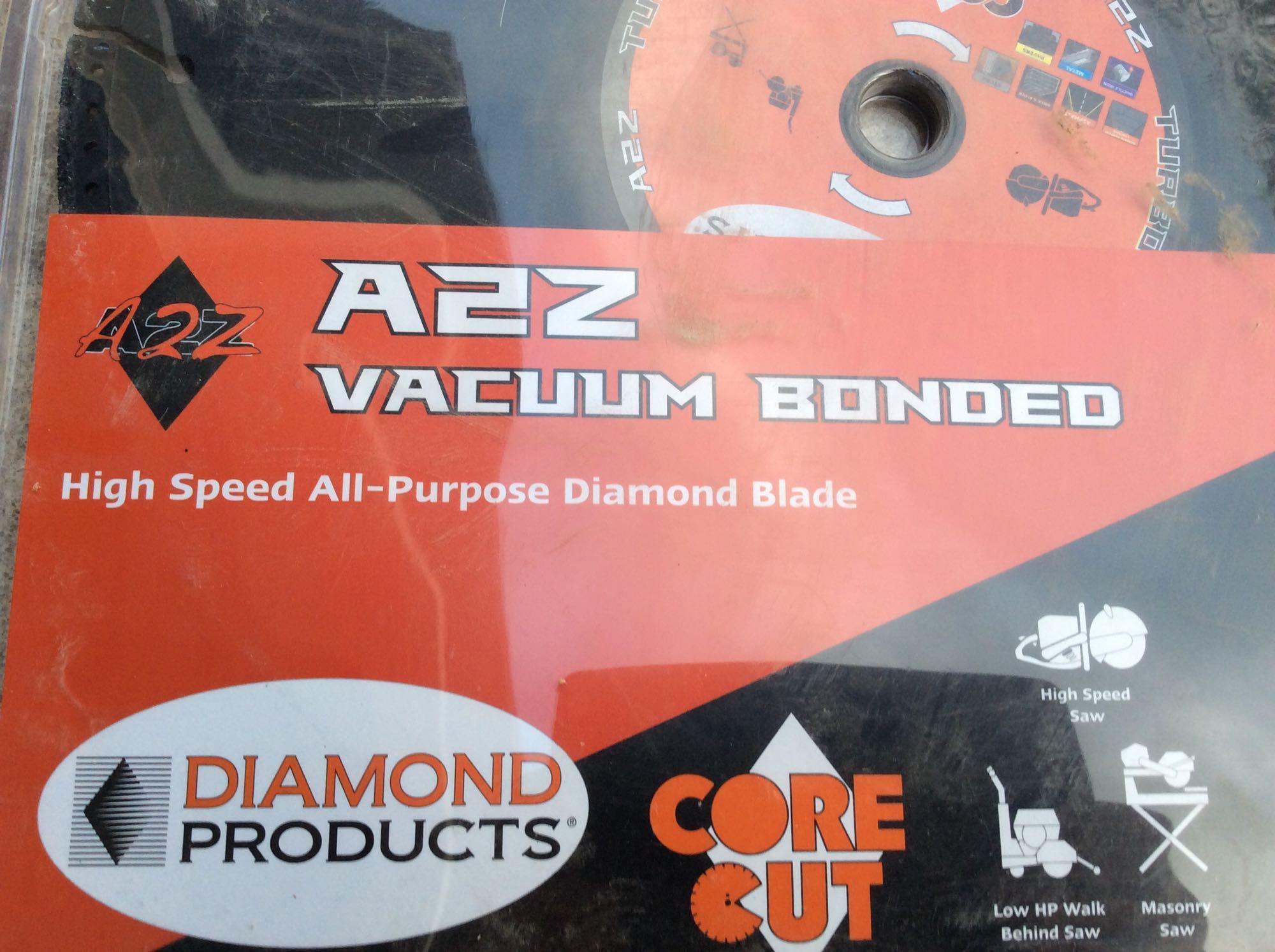 A2Z vacuum bonded all purpose diamond blade 14in