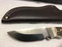 Puma knife with leather sheath