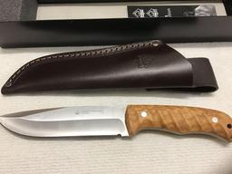 Puma knife with leather sheath