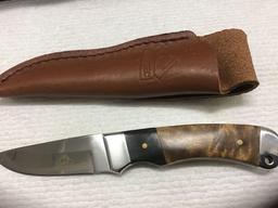 Puma knife with leather sheath