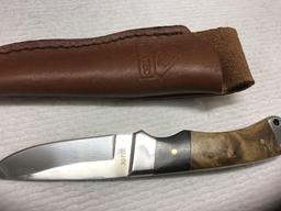 Puma knife with leather sheath