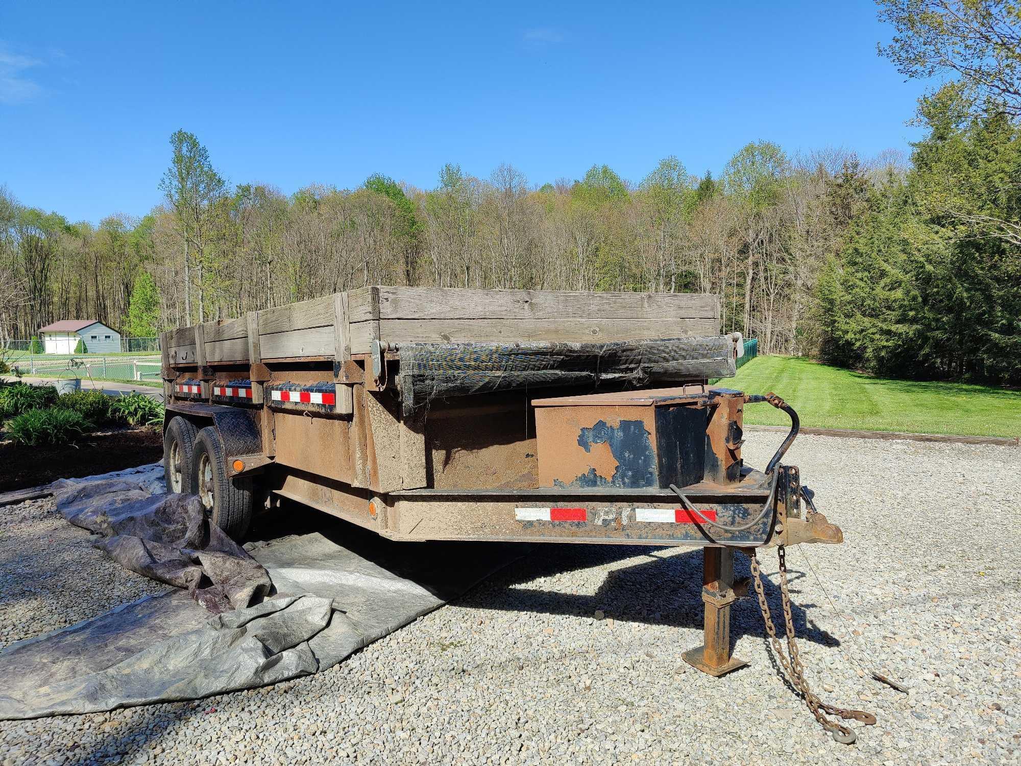 Dump Trailer, steel bed, PJ Trailer