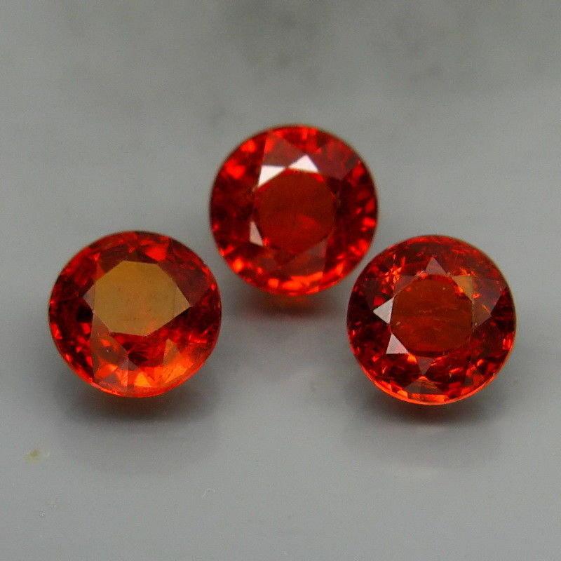 Natural Mandarin Orange Spessartite Garnet 5.5 MM