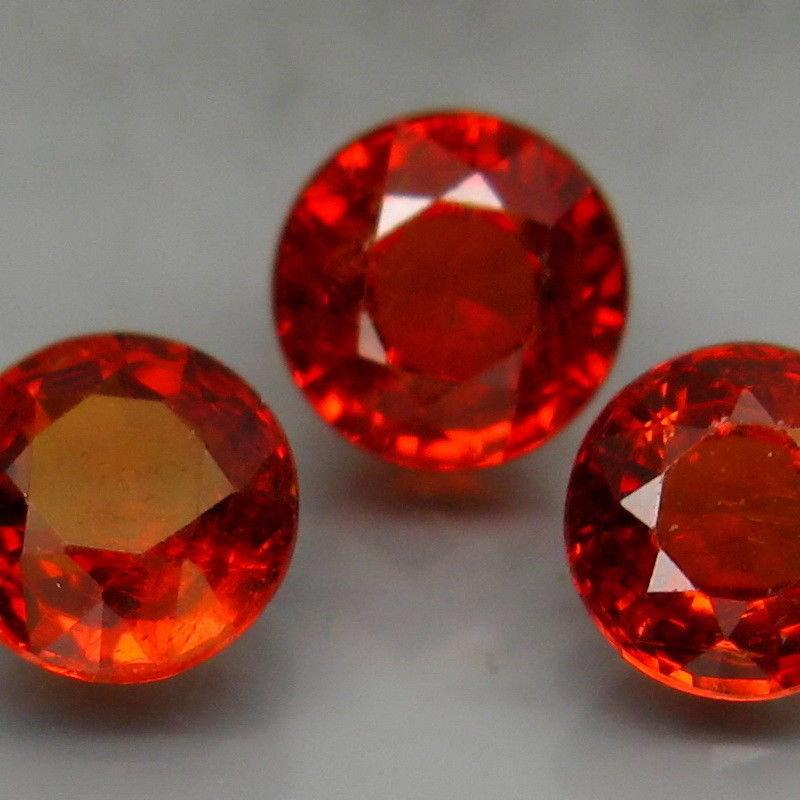 Natural Mandarin Orange Spessartite Garnet 5.5 MM