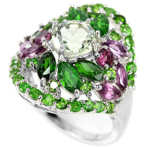 Natural Multi Gemstones Ring