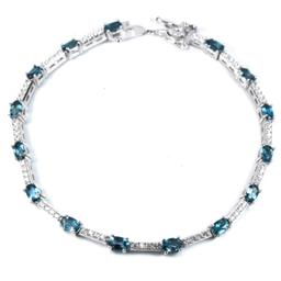 Natural LONDON BLUE TOPAZ Bracelet