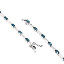 Natural LONDON BLUE TOPAZ Bracelet