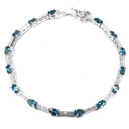 Natural LONDON BLUE TOPAZ Bracelet