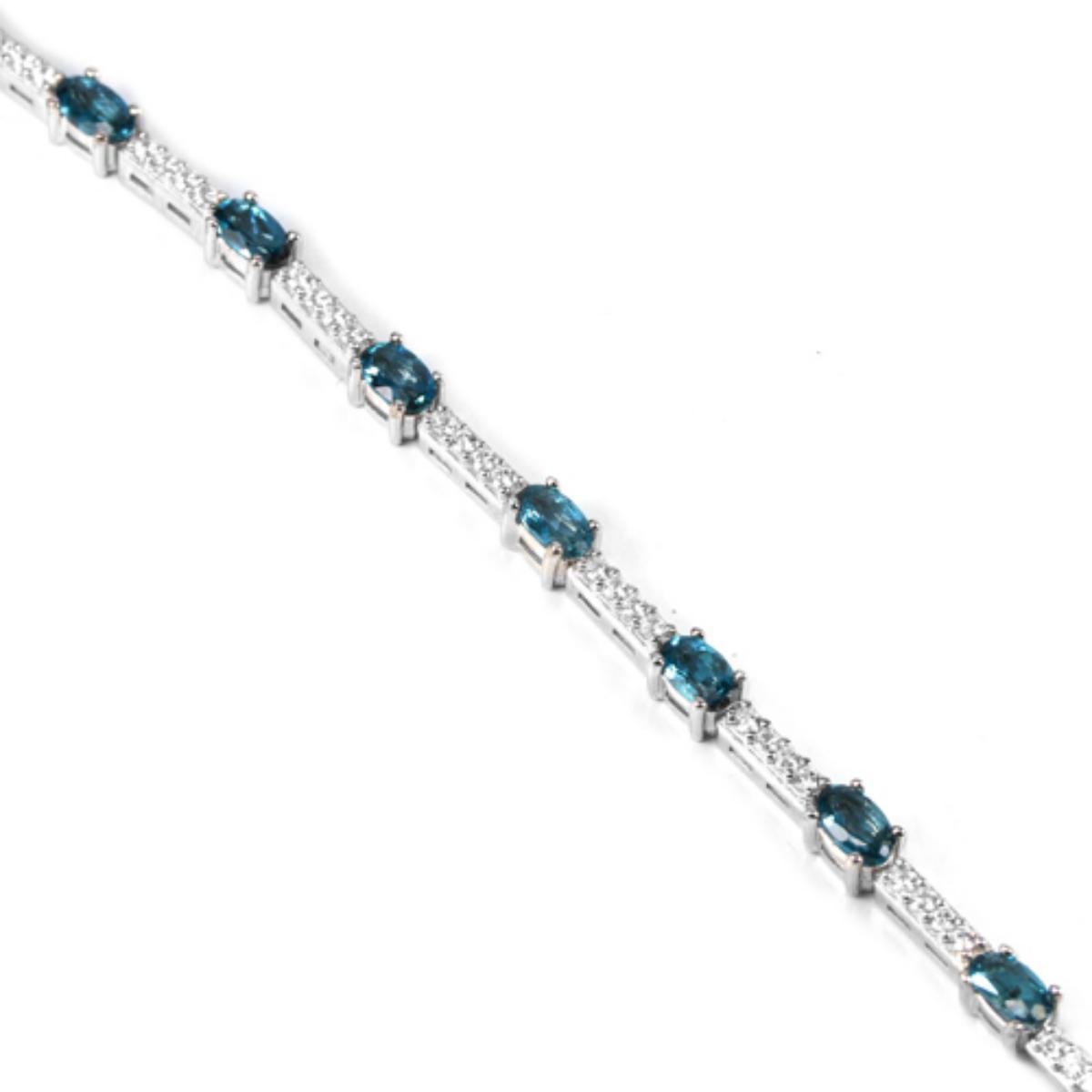 Natural LONDON BLUE TOPAZ Bracelet