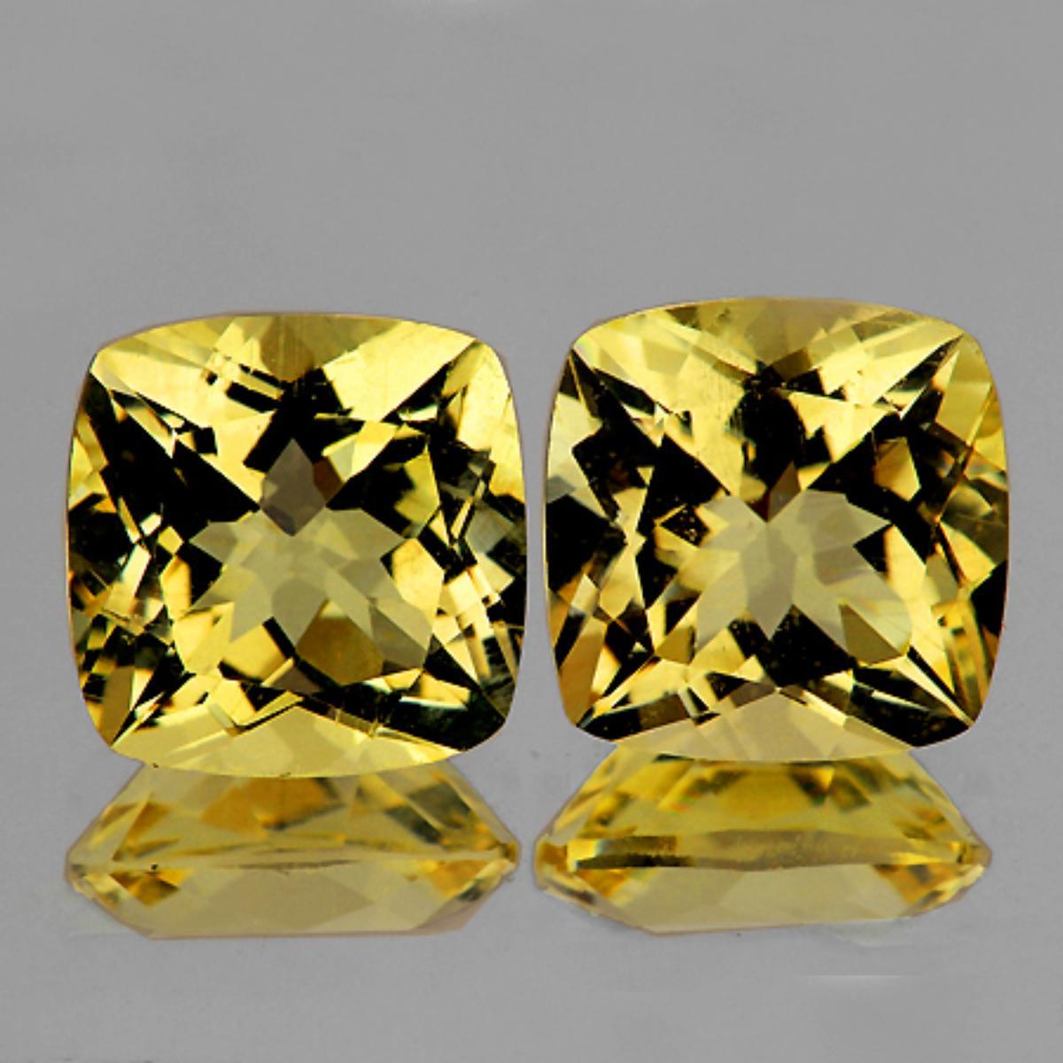 Natural AAA Yellow Citrine Pair 18.00 MM - FL