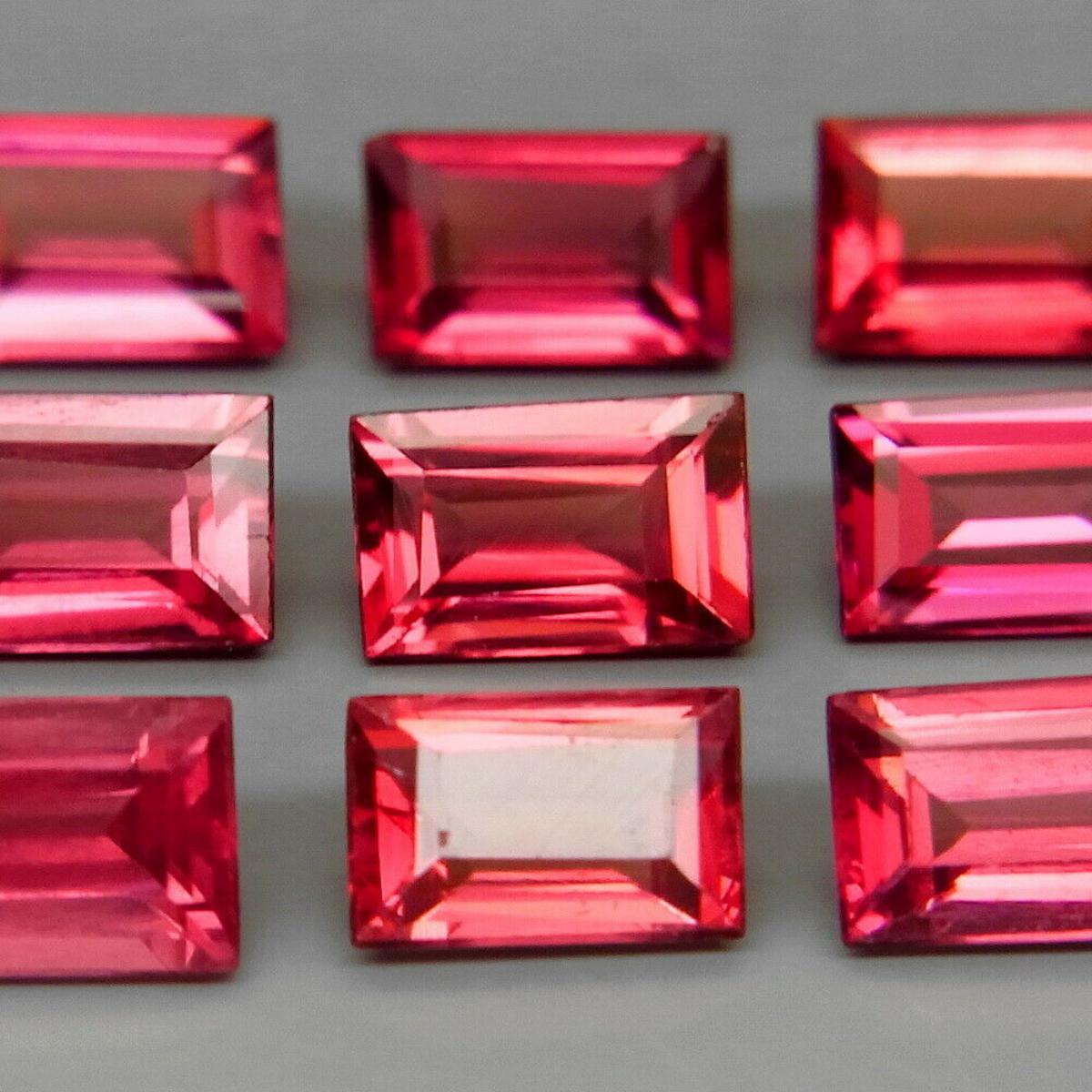 Natural Cherry Pink Rhodolite Garnet Africa 9Pcs/6.69Ct