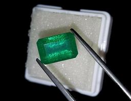 Forest Green Zambian Emerald 8.93 Cts - Certified