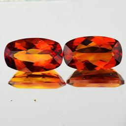 Natural Rare Madeira Orange Citrine Pair[Flawless-VVS]