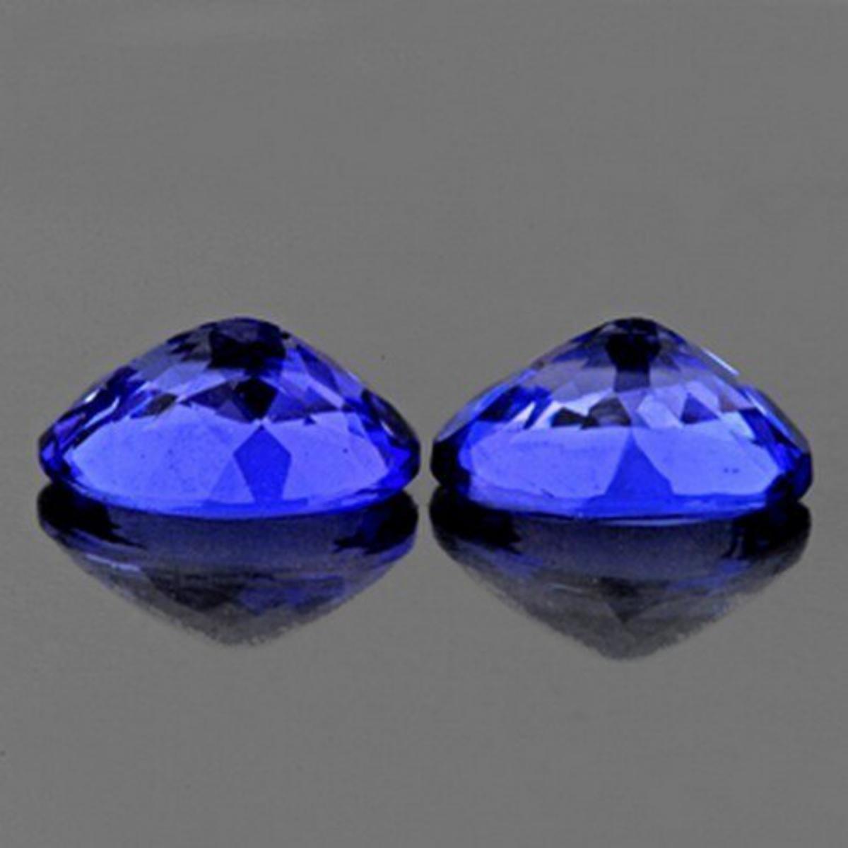 Natural AAA Purple Blue Tanzanite Pair - FL