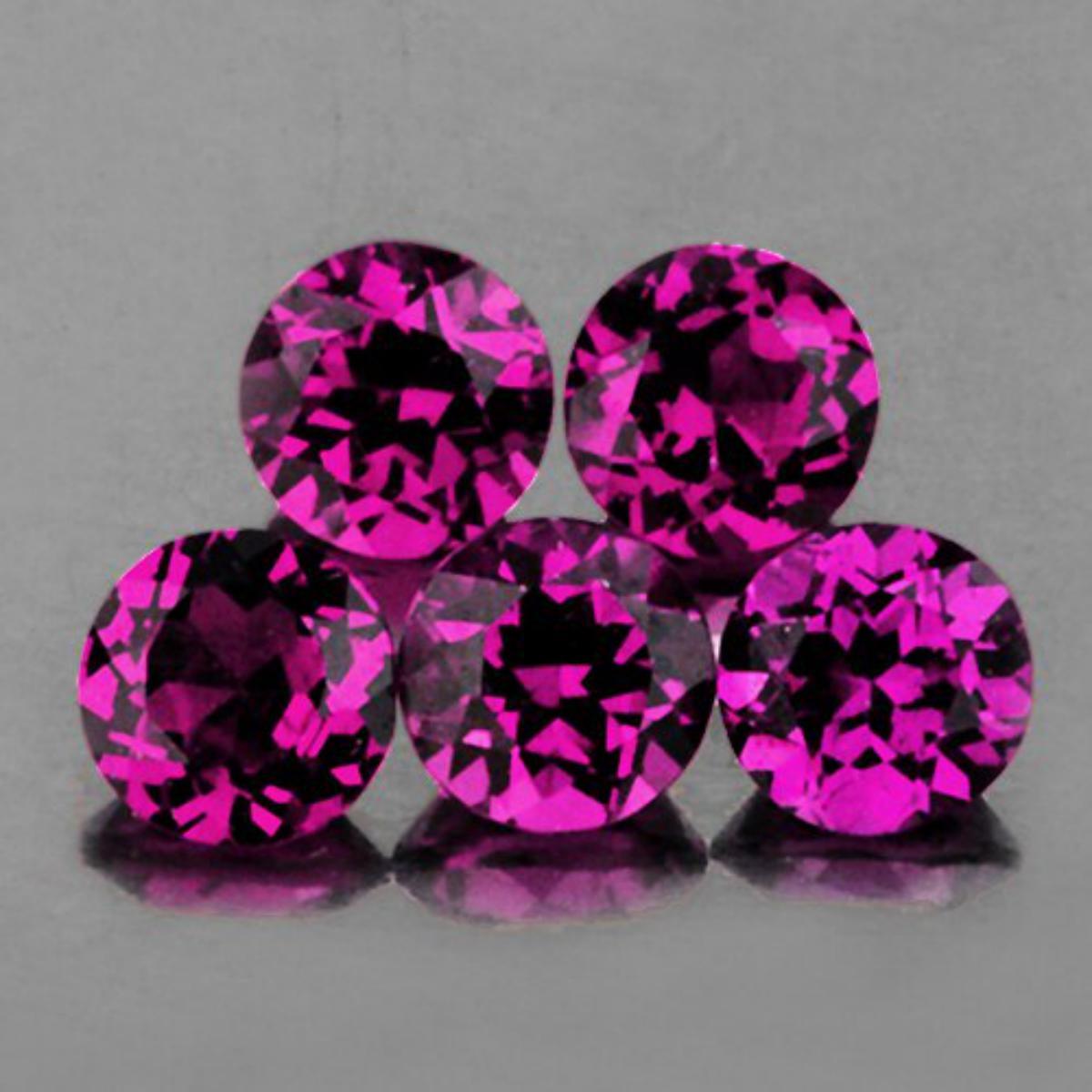 Natural Purple Pink Rhodolite Garnet 5 Pcs - FL