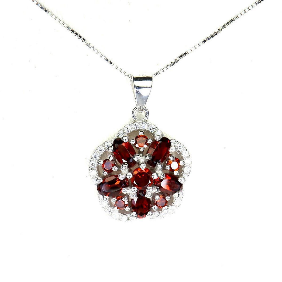 Natural  Mozambique Garnet Necklace