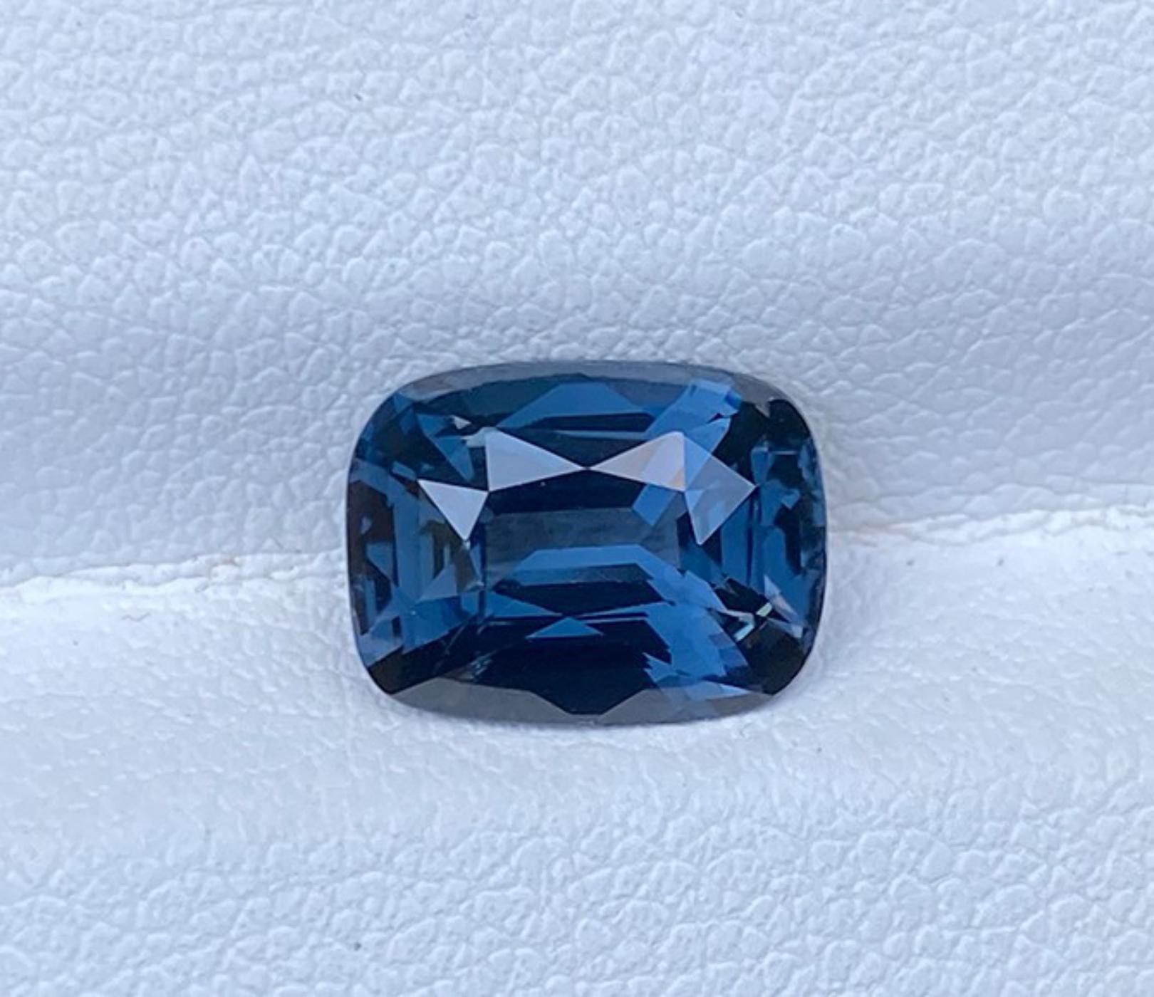 Natural Untreated Ceylon Blue Spinel 3.14 Cts - VVS