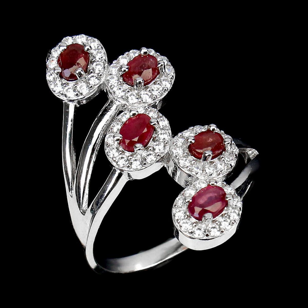 Natural Pigeon Blood Red Ruby Ring